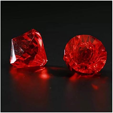 Jane Dükkanı Akrilik Diamonds, 26mm Akrilik Sahte Kristaller Hazine Taşlar ile Delik, 1 inç Masa Konfeti Kristaller için Masa