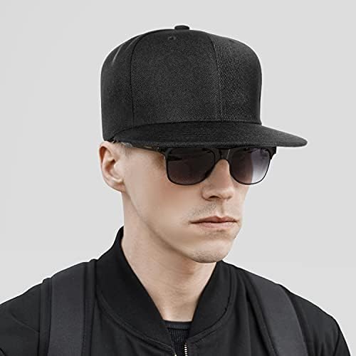 CHOK.KAPAKLAR Düz Bill Visor Klasik Snapback Şapka Boş Ayarlanabilir Ağız High Top End Trendy Renk Stil Düz Ton Beyzbol Şapkası