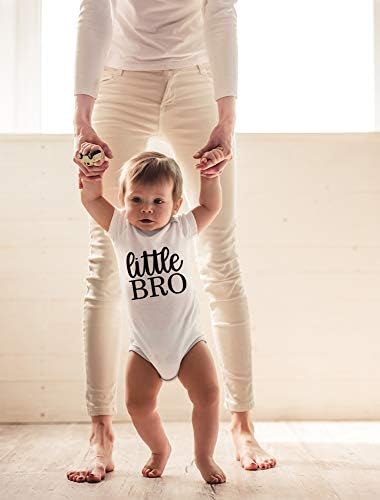 Küçük kardeşim-komik kardeşler yenilik tulum-sevimli bebek tek parça bebek Bodysuit
