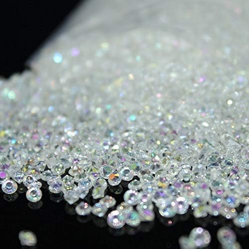 Miraise 10000 Akrilik Kristaller Diamonds Konfeti Dağılım Kristaller Düğün Dağılım Masa Ev Dekorasyon 4.5 mm (AB&Temizle)