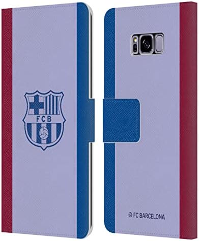 Kafa Durumda Tasarımları Resmi Lisanslı FC Barcelona Üçüncü 2021/22 Crest KİTİ Deri Kitap Cüzdan Kılıf Kapak ile Uyumlu Samsung