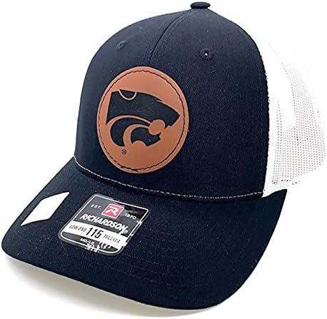 Kansas State Wildcats Ayarlanabilir Resmi Lisanslı Powercat Yaması Snap Back Şapka Siyah-Beyaz