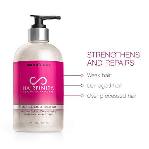 Hairfinity Bitkisel Yağ, Şampuan ve Saç Kremi-Kuru, Kıvırcık veya Kıvırcık Saçlar için Kuru Hasarlı Saçlar ve Saç Derisi için