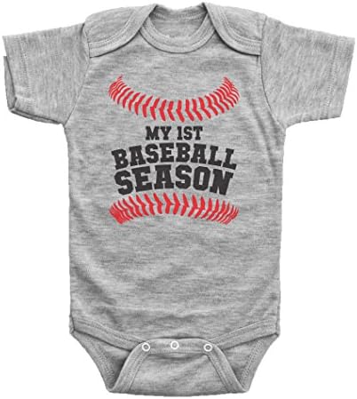 Baffle Beyzbol Bebek Onesie / İlk Beyzbol Sezonum / Bebek Bodysuit Kıyafeti