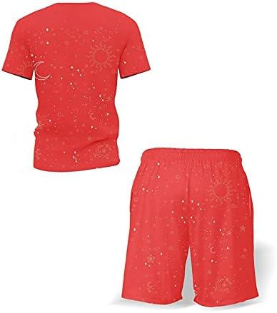 PDGJG Yeni Yaz erkek T-Shirt erkek Takım Elbise, Rahat Şort Kazak erkek Spor erkek Giyim (Renk: Stil 1, Boyutu: XXXL Kodu)