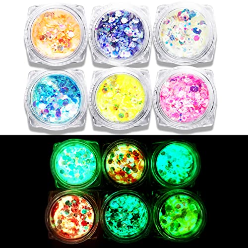 Holografik Tıknaz Glitter, Reçine için JEMESİ 12 Renk Tıknaz Glitter, Epoksi Reçine için Kozmetik Zanaat Glitter Seti, Tumblers,