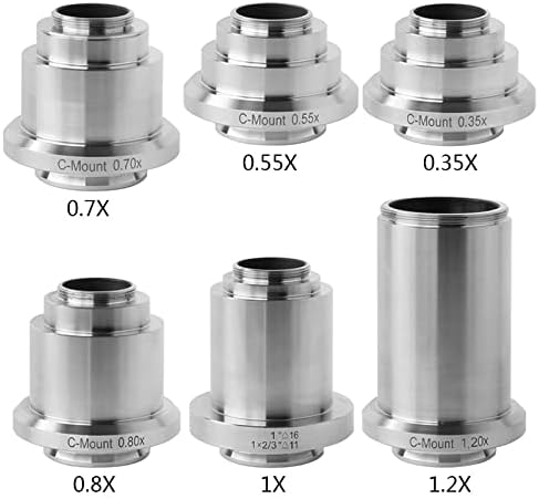 XMSH Mikroskop Aksesuarları Kiti için Yetişkin 0. 35x0. 55x0. 7X0. 8x1. 2X1. 5X2. 25 x Trinoküler Mikroskop Kamera C Montaj Adaptörü