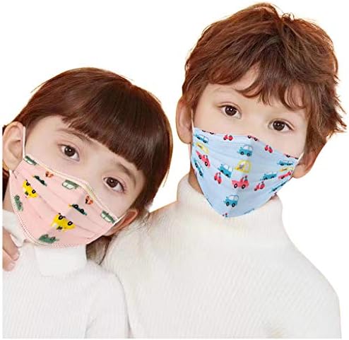 50 Adet Çocuklar Sevimli Baskı Nefes Filtre Safet İnce Tip 3 Katmanlı Kalkan Korumak