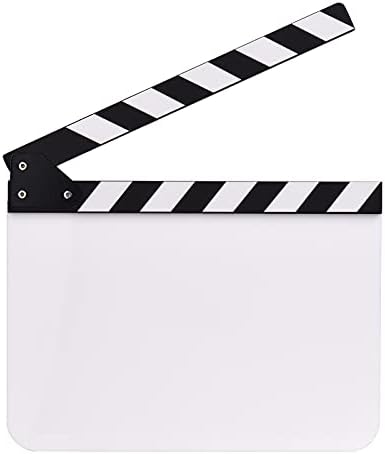 Camnoon 30 24 cm / 12 9in Akrilik Film Fıçı Tahtası Film Yönetmenleri Klaket Kurulu Kayrak Kesim Eylem Sahne Boş Alkış Kurulu