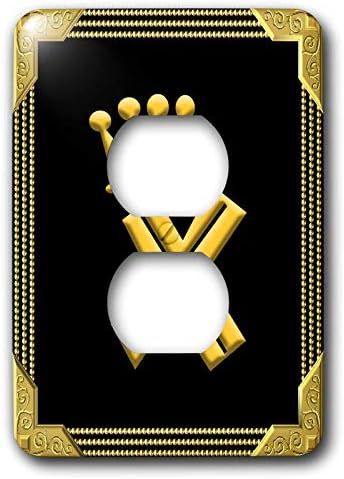 3dRose Alexis Tasarım-Monogram Kral Kraliçe-Kral, kraliçe taç, zengin çerçeve. Sarıdan siyaha. Eşsiz mektup X - 2 fiş çıkış kapağı