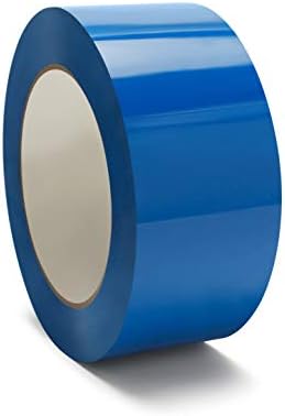 PSBM Mavi Ambalaj Bandı, 3 İnç x 55 Metre, 96 Paket, Dağıtıcı Dolum, Taşıma, Depolama, Nakliye, Renk Kodlama Envanteri için Renkli