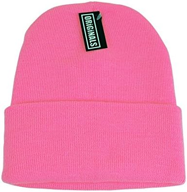 Originals Beanie w / Manşet Örme Şapkalar Sıcak Kış Kayak Kap Şapka Manşet Düz Katı Renkler Beany Skully Unisex