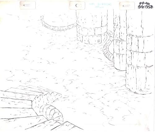 She - Ra Princess of Power Animasyon Yapımı Filmation 1980'lerden Kalem Arkaplan Çizimi 028