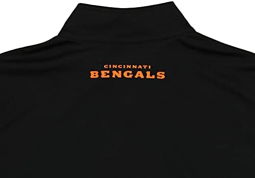 Outerstuff NFL Büyük Çocuklar (8-20) Cincinnati Bengals 1/4 Fermuarlı Sweatshirt, Büyük