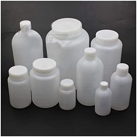 Youmine Bilim laboratuvarı 100-2000 ML Plastik Geniş Ağız Yuvarlak Mühür Astar Reaktif örnek şişesi Mezuniyet (Kapasite : 150