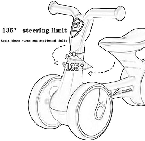 GYF bebek yürüteci Çocuk Büküm Araba Taşınabilir çocuk Scooter 1-3-4 Yaşında Oyuncaklar 3 Renk Seçenekleri 41X55X29 CM (Renk: