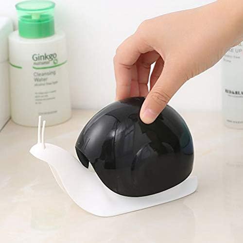 TOPBATHY Salyangoz Şekilli Sıvı Sabun Losyon dispenseri Pompa Şişeleri El Yıkama Şişesi için Mutfak Banyo Tezgah Siyah (Siyah)