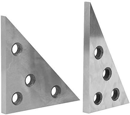 Jınyank 2 Pcs Açı Blok Yüksek Doğruluk Manganez Çelik Makinist Ölçme Aracı ile saklama kutusu Gage Blokları