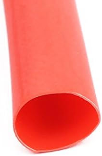 Aexıt 6mm Dia Elektrik ekipmanları 1 M Uzunluk Yalıtımlı ısı Shrink Tüp Sleeving Wrap Tel Kitleri Kırmızı