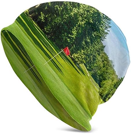 MWQBTEE Golf Sahası Çim Yetişkin Unisex Hımbıl Örgü Şapka Rahat Unisex Moda Sıcak Şapka