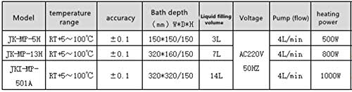 YİNGGEXU Su Pompası JK-MP-5H Süper Sabit Sıcaklık Oluğu/Sirkülasyon Pompalı Su Banyosu ()