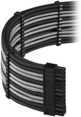 CableMod E-Serisi Pro ModFlex Kollu Kablo Kiti için EVGA G5 / G3 / G2 / P2 / T2 (Siyah + Gümüş)