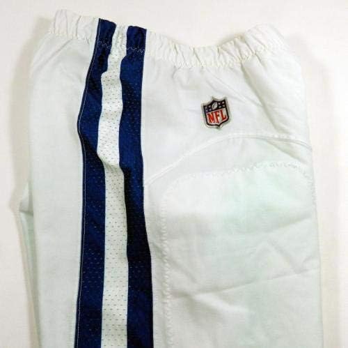 2018 Indianapolis Colts Evan Boehm 67 Oyun Kullanılan Beyaz Pantolon 38 DP04072-Oyun Kullanılan Ekipman