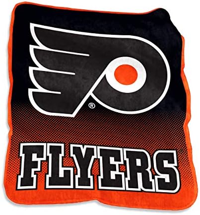 NHL Philadelphia Flyers Peluş Raşel Atmak büyük Logo Battaniye, Çok renkli, 50 x 60/Bir Boyut