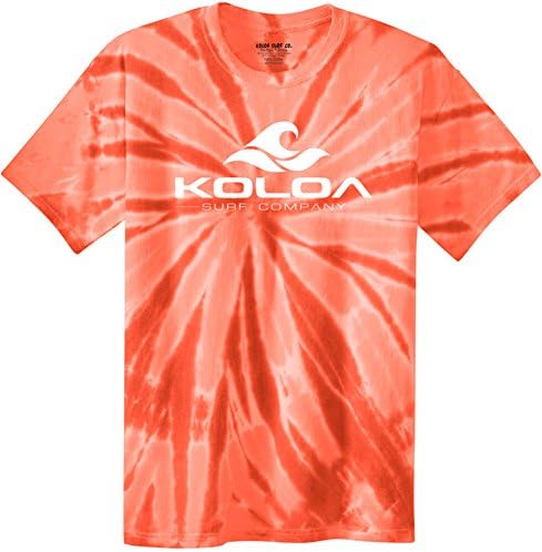 S-4XL Ebatlarında Koloa Klasik Dalga Logo Kravat Boya Gömlekleri