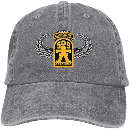 509th Geronimo Havadan W Usta Kanatları Unisex beyzbol şapkaları kovboy şapkası Denim Şapkalar Düz Şapkalar Fit Şapkalar Baba