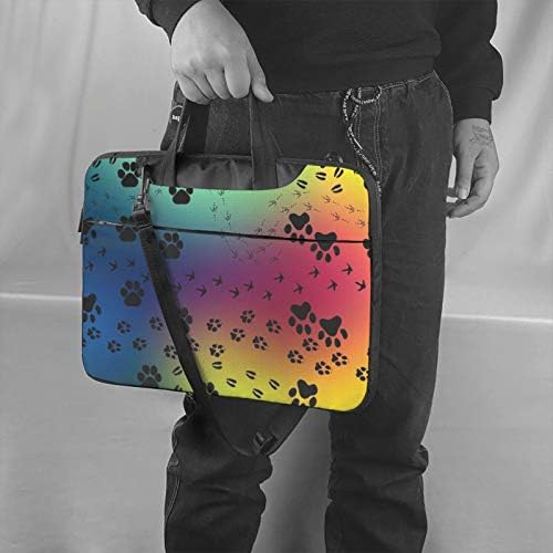 zsst Dizüstü bilgisayar için laptop kol çantası Koruyucu Kılıf Kapak ile Cep Gökkuşağı Pençe Baskı Renkli Taşıma Koruyucu Çanta