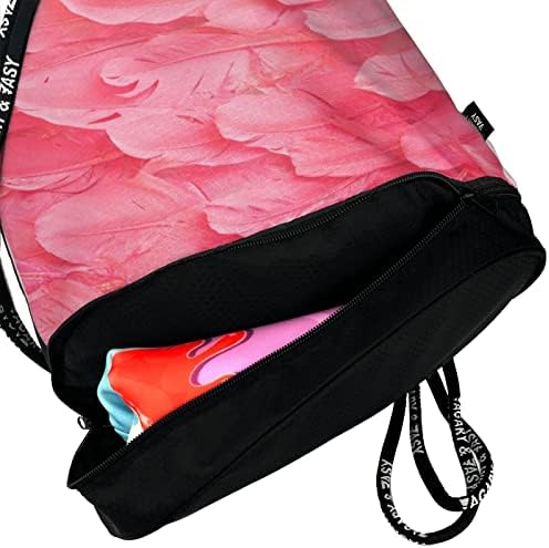 Baskı Kumaş Çizgili Çiçek Retro Soyut Leopar Baskı Sırt Çantası Paket Sırt Çantası Su Geçirmez ipli sırt çantası Moda Spor Çuval