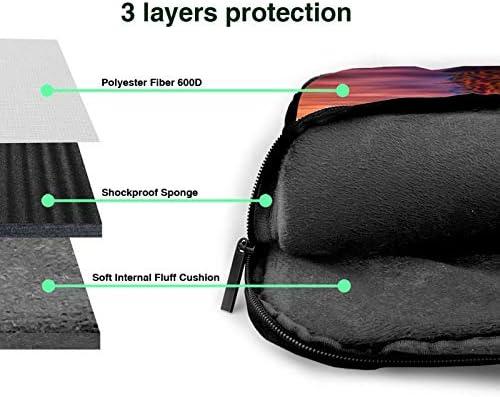 zsst Dizüstü bilgisayar için laptop kol çantası Koruyucu Kılıf Kapak ile Cep Sıcak Hava Balon Gökyüzü Su Yansıma Taşıma Koruyucu