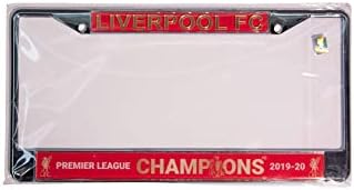 Liverpool FC Premier Lig Şampiyonları 2019-2020 Kakma Plaka Çerçevesi - Resmi Lisanslı Ürün - Herhangi bir LFC Futbol Hayranı