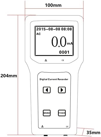 KOVOSCJ Dijital Kelepçe Metre ES5000 Dijital Kelepçe-on Ampermetre Kaçak Akım Online Kaydedici dijital Ekran Online Kaydedici
