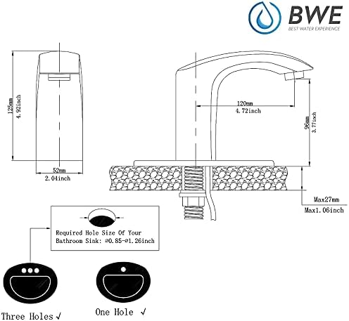 BWE Siyah Fotoselli Banyo Bataryası Otomatik Sensör Delikli Kapak Plakalı Banyo Lavabo Su Musluğu Kontrol Kutusu ve Sıcaklık