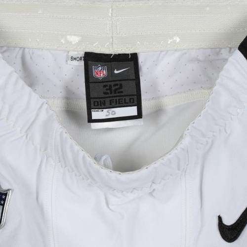 Duke Riley Philadelphia Eagles Oyunu-2019-20 NFL Sezonundan 50 Beyaz Pantolon Kullanıldı-Boyut 32-Oyun Kullanılmış Ekipman