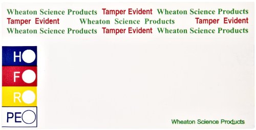 Wheaton W216968 Valumetrik Dereceli Şişe, Şeffaf Cam, 48-400 Beyaz Polipropilen Poli-Vinil Kaplı Vidalı Kapaklı Kapasite 4oz,