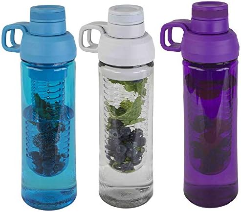 24 Oz. Büküm Üstü Plastik Demlik Şişesi - BPA İçermez - Çeşitli Renkler, Bir Şişe