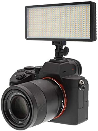Vidpro LED-420 Profesyonel 416 LED On-Kamera Fotoğraf ve Video ışık Kiti. Değişken Renk Sıcaklığı Yüksek CRI Pil ve Şarj Cihazı