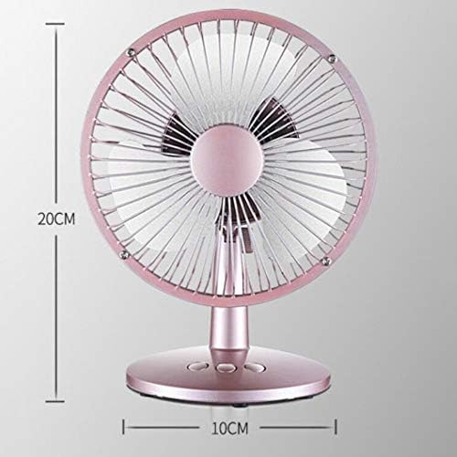 Masaüstü Elektrikli Fan,Mini Yüksek Sessiz Ev Ofis Yurt Kat Fanlar Fan ile 2 Hızları USB Şarj Edilebilir Büyük Kapasiteli Pil,