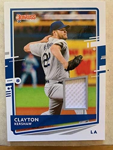 2020 Donruss Malzemeleri Beyzbol 21 Clayton Kershaw Jersey/Relic Los Angeles Dodgers Panini Amerika'dan Resmi MLBPA Ticaret