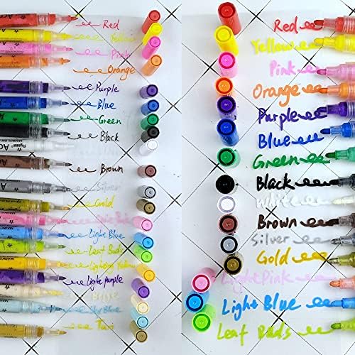 İşaretleme kalemi Akrilik boya kalemleri Su Bazlı 35 Canlı Renkler boya kalemi Cam Kaya Kağıt Seramik Sanatçı Öğrencileri