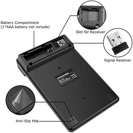 Sayısal Tuş Takımı, Taşınabilir Mini USB 2.4 GHz 19 Tuşlu Finansal Muhasebe Sayısal Tuş Takımı Dizüstü Bilgisayar, PC, Masaüstü,