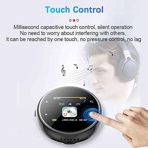 Bluetooth4.2 özellikli WZMBH MP3 Çalar, Hoparlörlü Tam Dokunmatik Ekranlı HiFi Metal Bluetooth mp3 Çalar Ses Kaydedici Müzik
