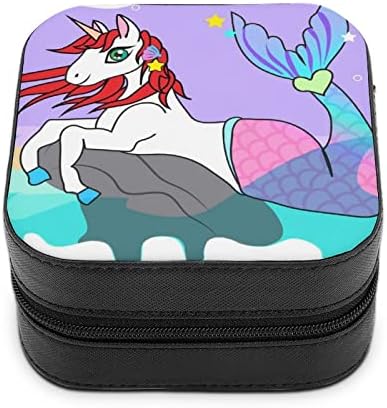 Taşınabilir Takı Organizatör Unicorn Mermaid Takı saklama kutusu saklama kutusu Kadın Kızlar İçin