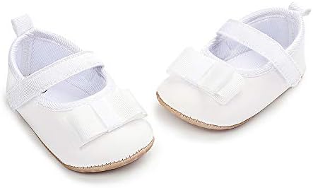 XYLUIGI Bebek Kız Mary Jane Flats Yürüyor Bebek Kız Ilmek Sneakers Kaymaz Yumuşak Taban Beşik Elbise Ayakkabı