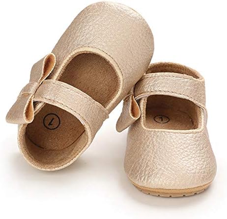 E-FAK Bebek Kız Ayakkabı Mary Jane Flats Ayakkabı Kaymaz Yumuşak Kauçuk Taban Toddler Ilk Yürüyüşe Prenses Elbise Ayakkabı