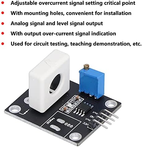 Akım Sensörü Modülü, aşırı Akım koruma levhası 22mv/A Çözünürlük Öğretim Gösteri için Elektronik Test için