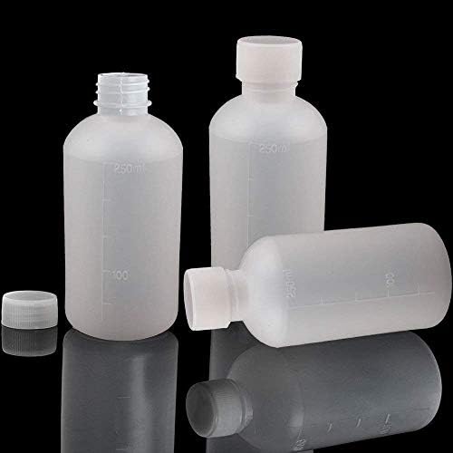 LAZZON Seyahat PE Plastik Boş Küçük Ağız Mezun Laboratuvar Kimyasal Konteyner Reaktif Şişesi Örnek Sızdırmazlık Sıvı ilaç şişesi